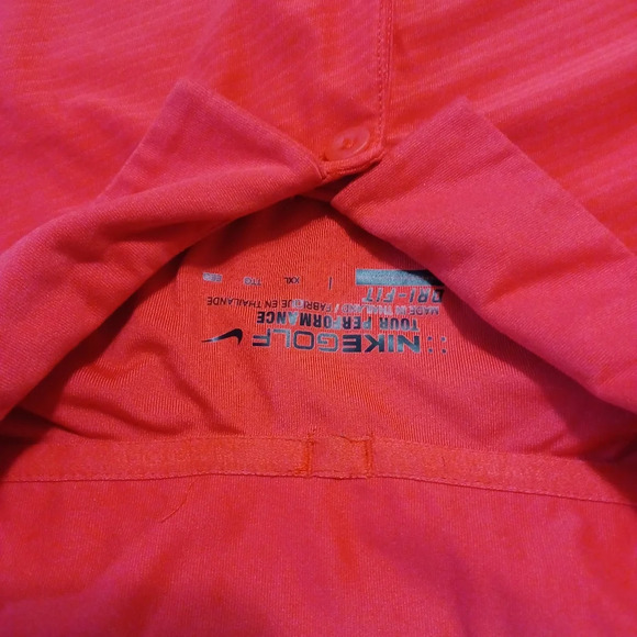 Nike Golf Tour Performance Dri Fit Polo Shirt Mens Size XXL Red. See pictures fo - Picture 4 of 6